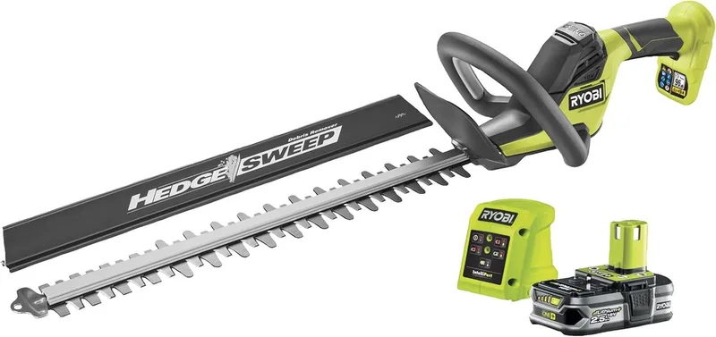 18 V accu-heggenschaar, 50 cm meslengte, met 2,5 Ah accu en lader, model RY18HT50A-125 by Ryobi – product image