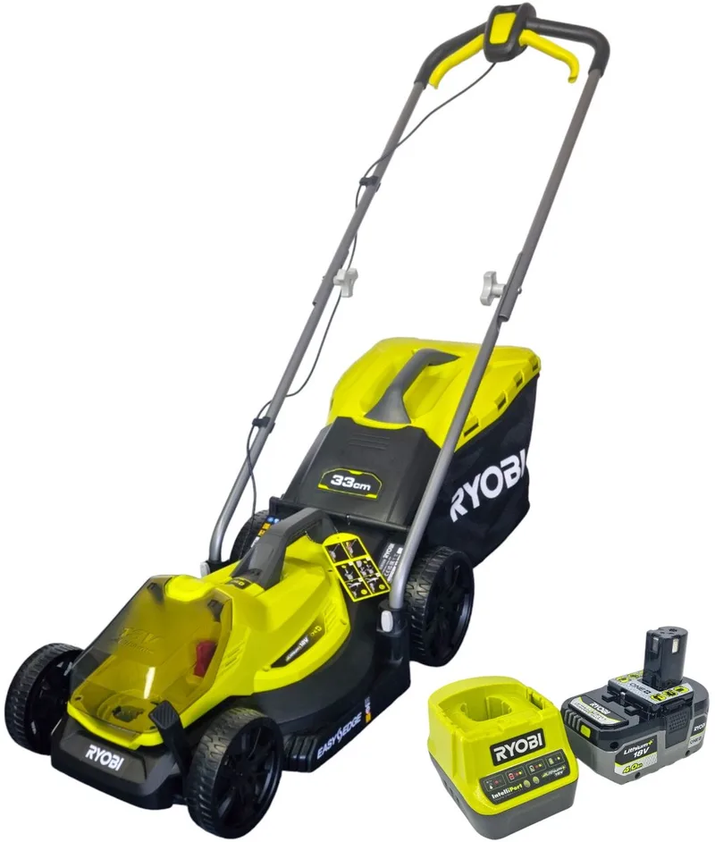 18V Accu 33cm Grasmaaier (incl. 1x4.0Ah accu) RLM18X33B40 van Ryobi – productafbeelding