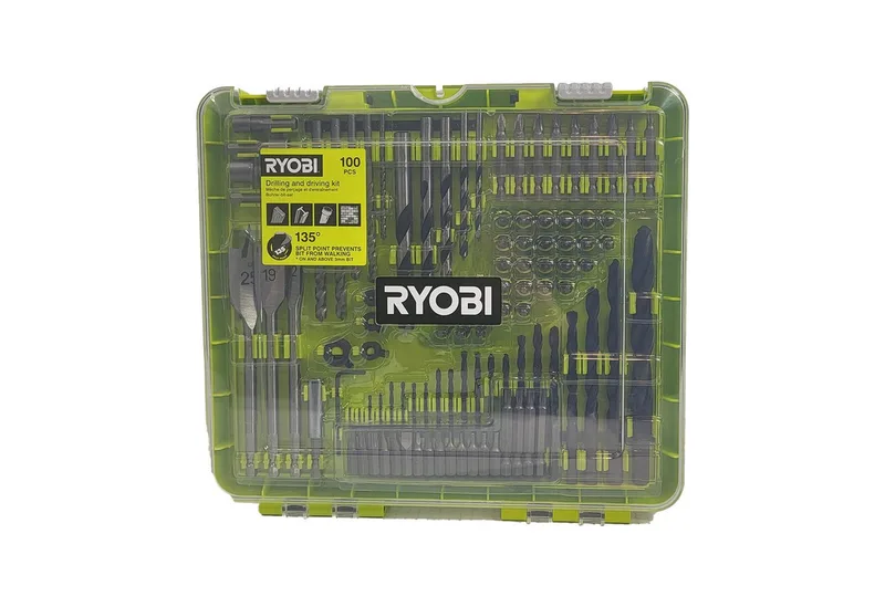 Bohrer- und Bit-Set Ryobi RAKDD100 - 100-teiliger Bohr- und Bit-Satz im Koffer, (1-tlg) by Ryobi – product image