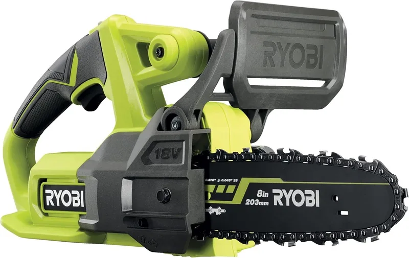 Compacte 18V ONE+ kettingzaag 20 cm van Ryobi – productafbeelding 1 van 6