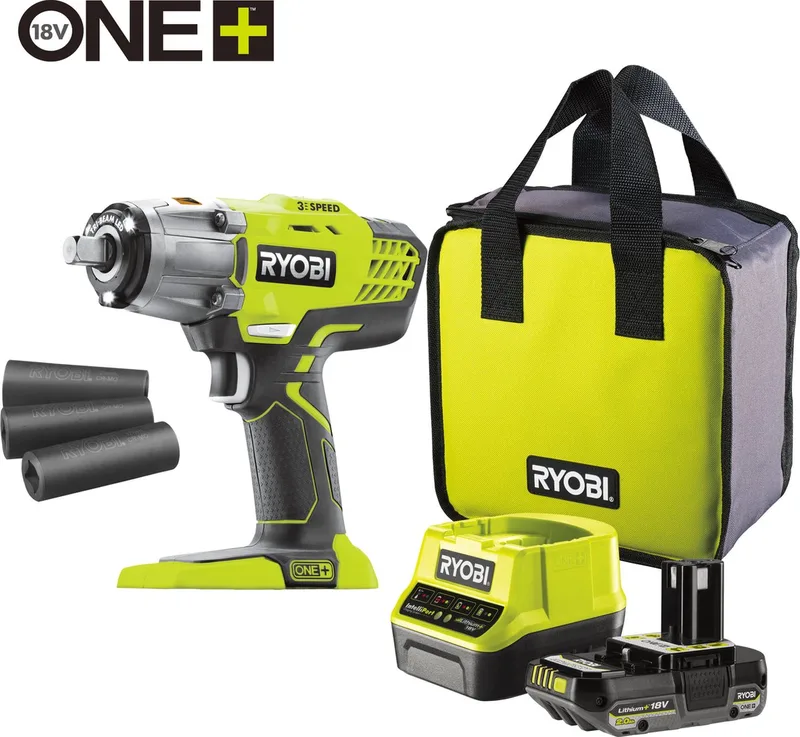 ONE+ R18IW3-120S3 Accu Slagmoersleutel – 18V - 3‐standen - tot 2900 omw/min de Ryobi – image du produit
