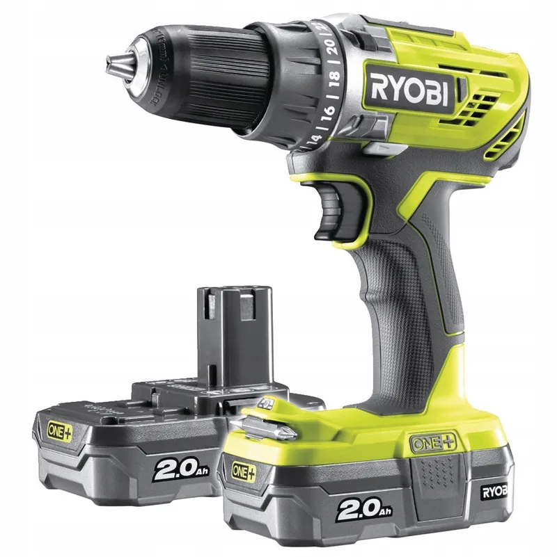 R18DD3-220S - Accuboormachine - 18V - 2x2.0Ah - LED-werklicht von Ryobi – Produktbild