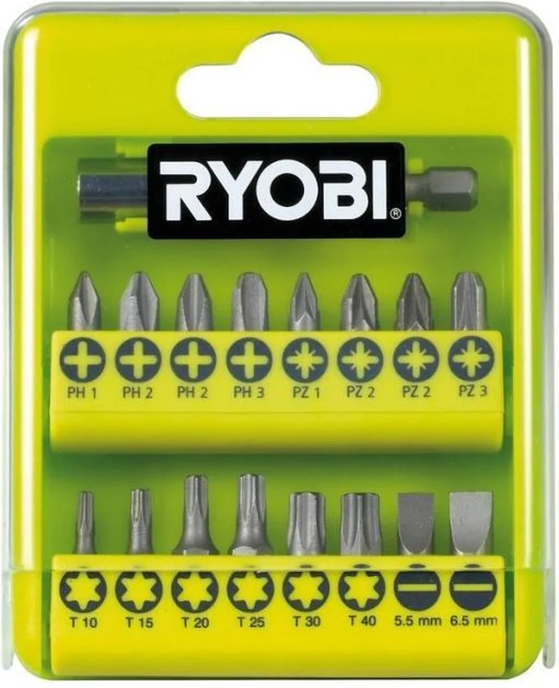 RAK17SD Serie - Bitset - 17 Stuks - Magnetische Houder van Ryobi – productafbeelding