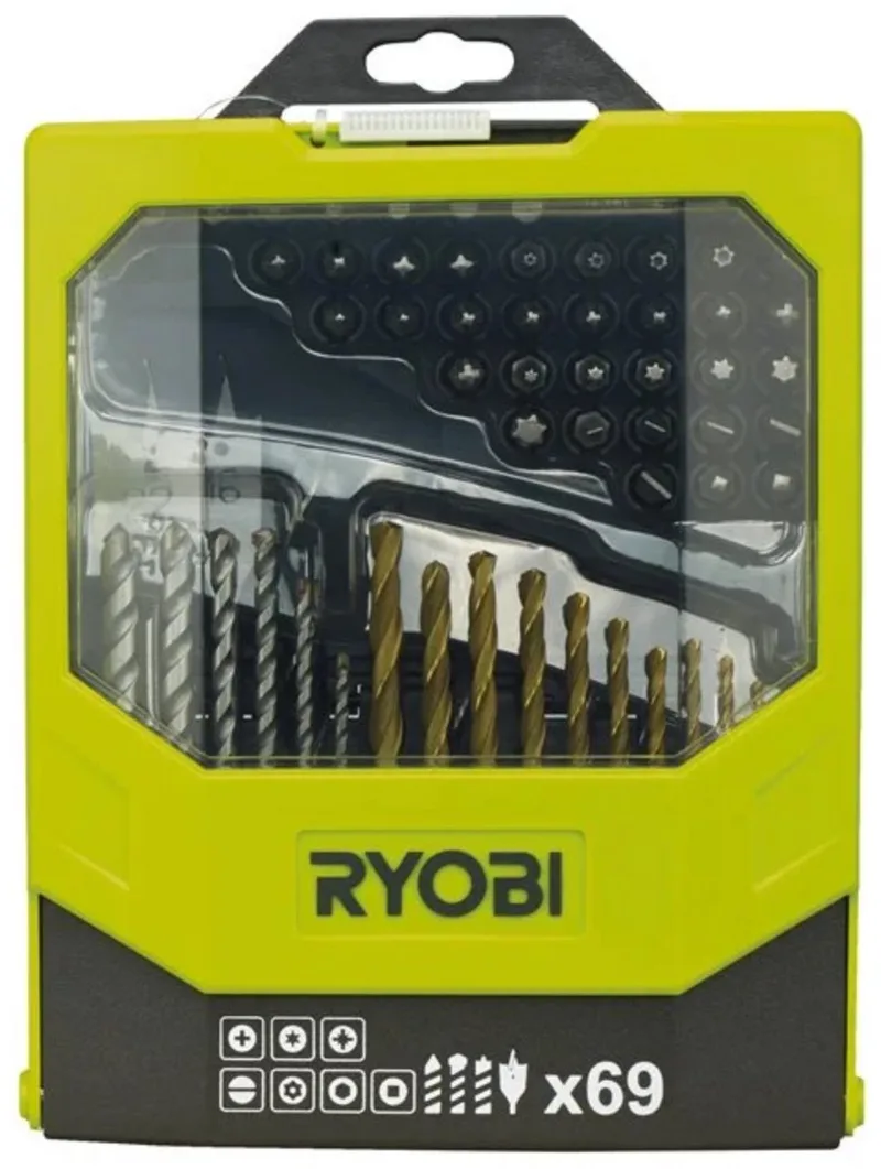 RAK69MIX - Boor- en Bitset - 69 Stuks - Geschikt voor Hout, Metaal en Steen fra Ryobi – produktbillede