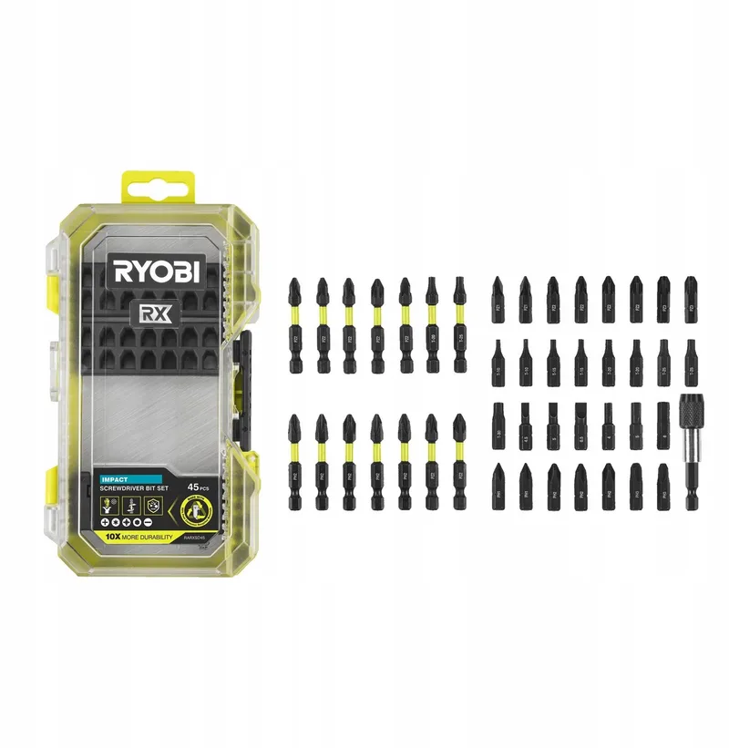 RARXSD45 RX Bitset 45 Delen - Slagvast & Duurzaam by Ryobi – product image