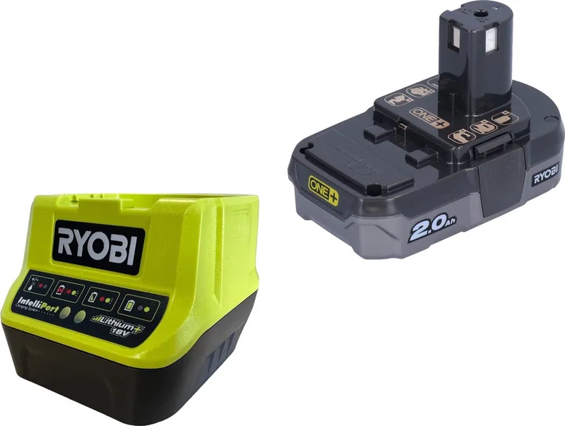 RC18120-120 18V Li-Ion accu Starterset (1x 2.0Ah accu) + lader - 5133003368 von Ryobi – Produktbild