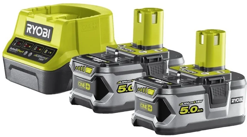 RC18120-250 18V Li-Ion accu Starterset (2x 5,0Ah accu) de Ryobi – image du produit
