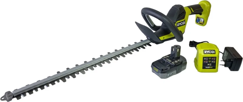 RY18HT50A-120 accu-heggenschaar 18 V ONE+ 50 cm (5133005378) + 1x accu 2,0 Ah + oplader fra Ryobi – produktbillede
