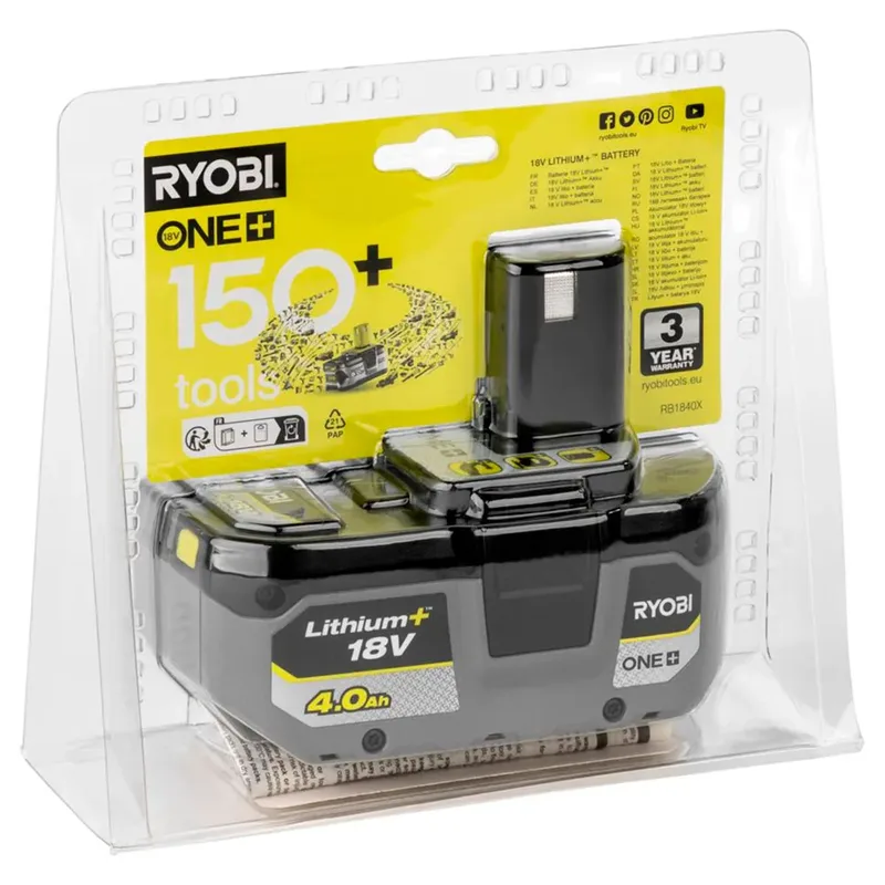 Ryobi 5133005053 Oplader En Batterij van Ryobi – productafbeelding
