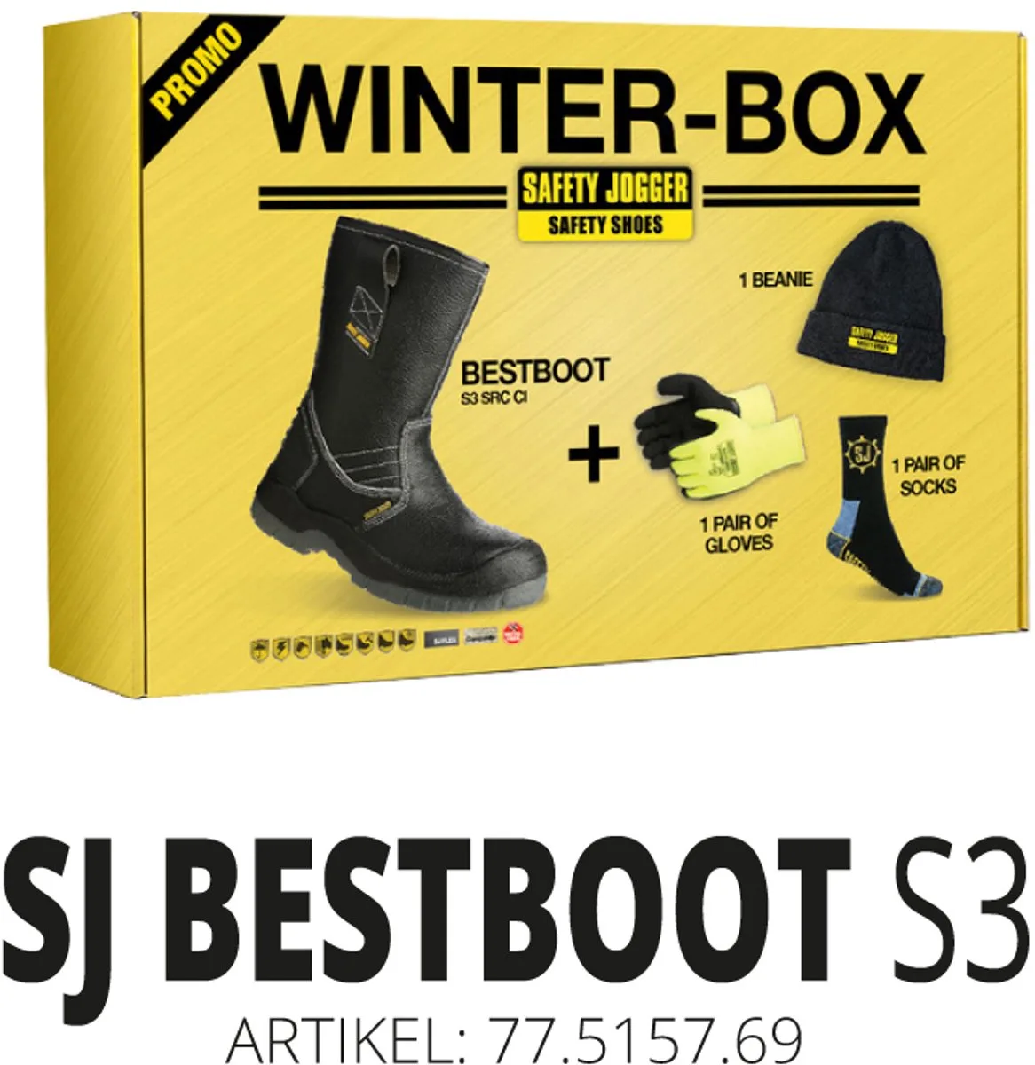 Bestboot S3 -SRC - CI pakket - Zwart fra Safety Jogger, Sort, 40 – produktbillede