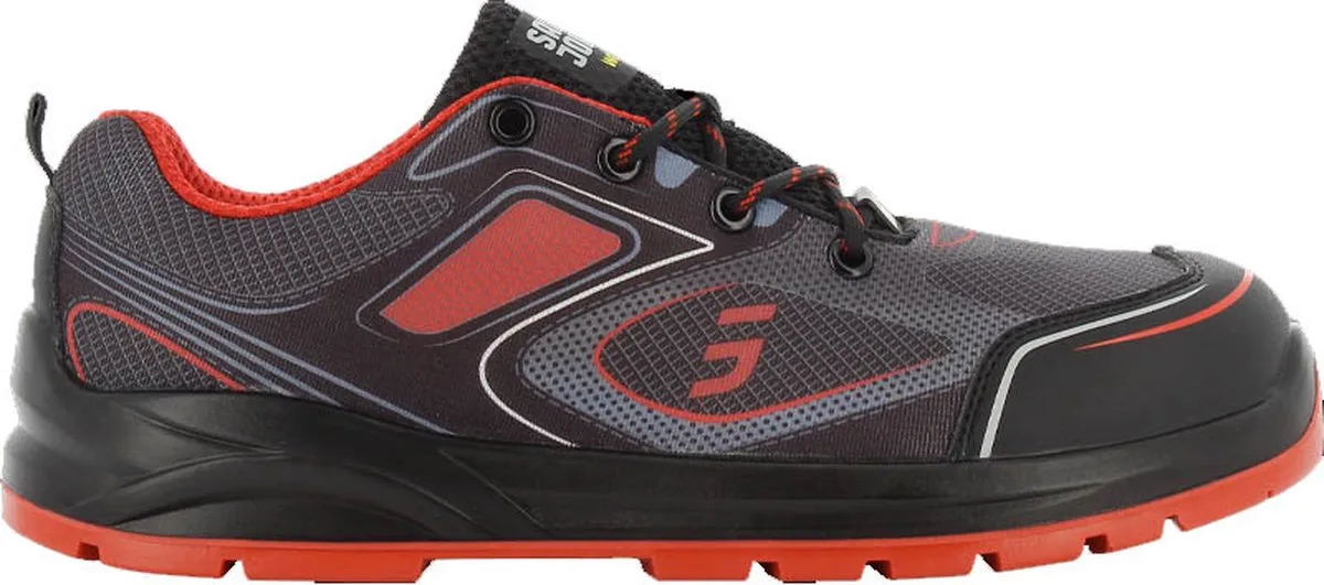 Cador S1P Veiligheidsschoen SlipvastSRC-ESD Rood de Safety Jogger, Rouge, 41 – image du produit