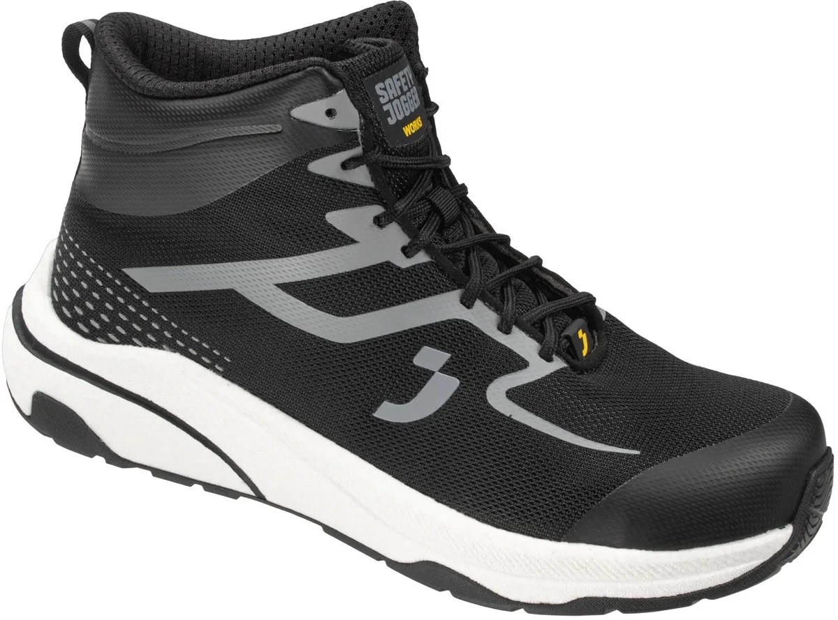 Freedom werkschoenen S1PS Safety Jogger hoog (extra breed) von Safety Jogger, Schwarz – Produktbild
