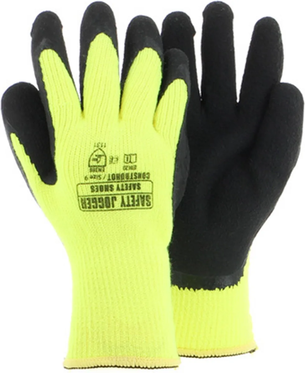 Handschoen Construhot geel/zwart - 3 paar de Safety Jogger, Noir, Jaune, 10 – image du produit