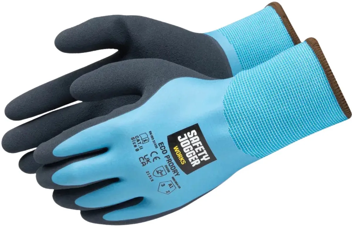 Werkhandschoenen Safety Jogger Industrial Eco Prodry van Safety Jogger, Blauw – productafbeelding