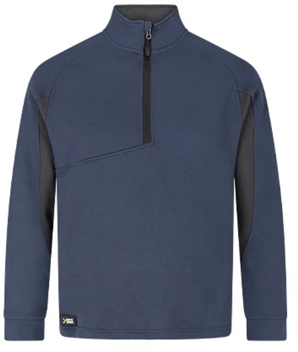 Zipneck sweater Kasai Safety Jogger van Safety Jogger, Donkerblauw – productafbeelding