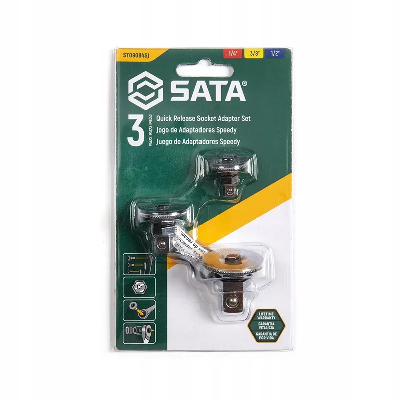 Adapterset Ratel Sleutels 1/4" 1/2" 3/8" ST09084SJ by Sata – product image