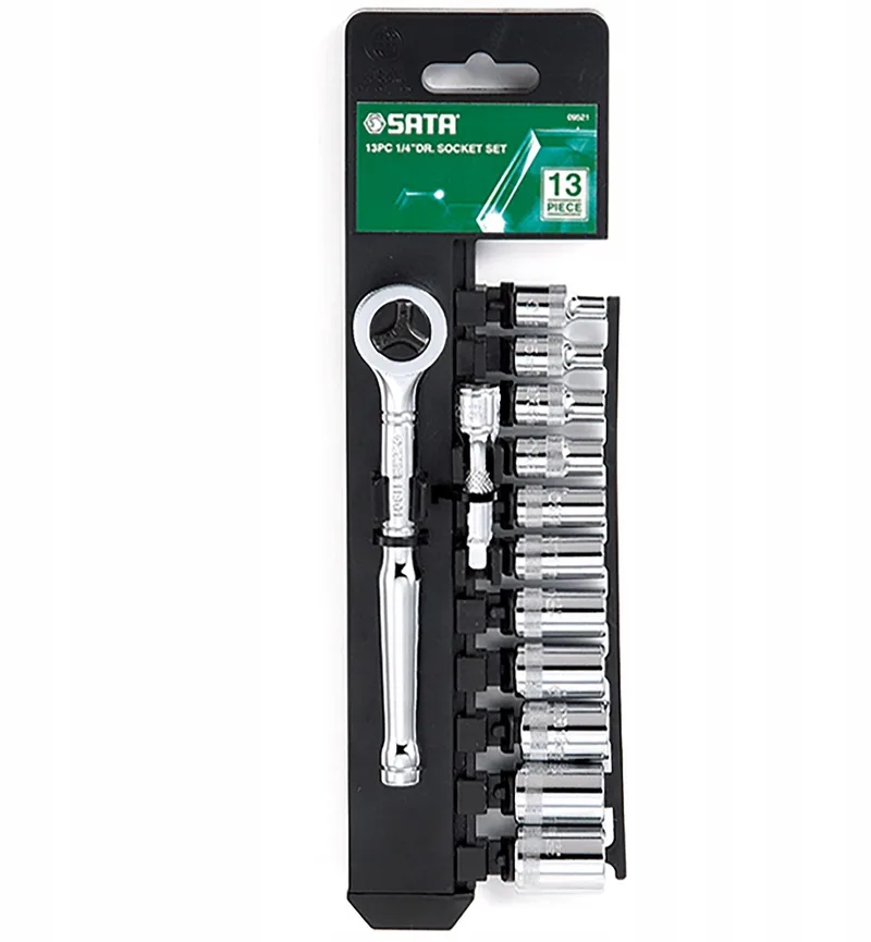 Dopsleutelset 1/4" met Ratel - 11 Delig de Sata – image du produit