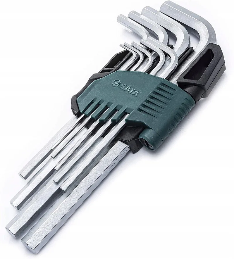 inbussleutelset 9-delig lang - chroom-vanadiumstaal by Sata – product image