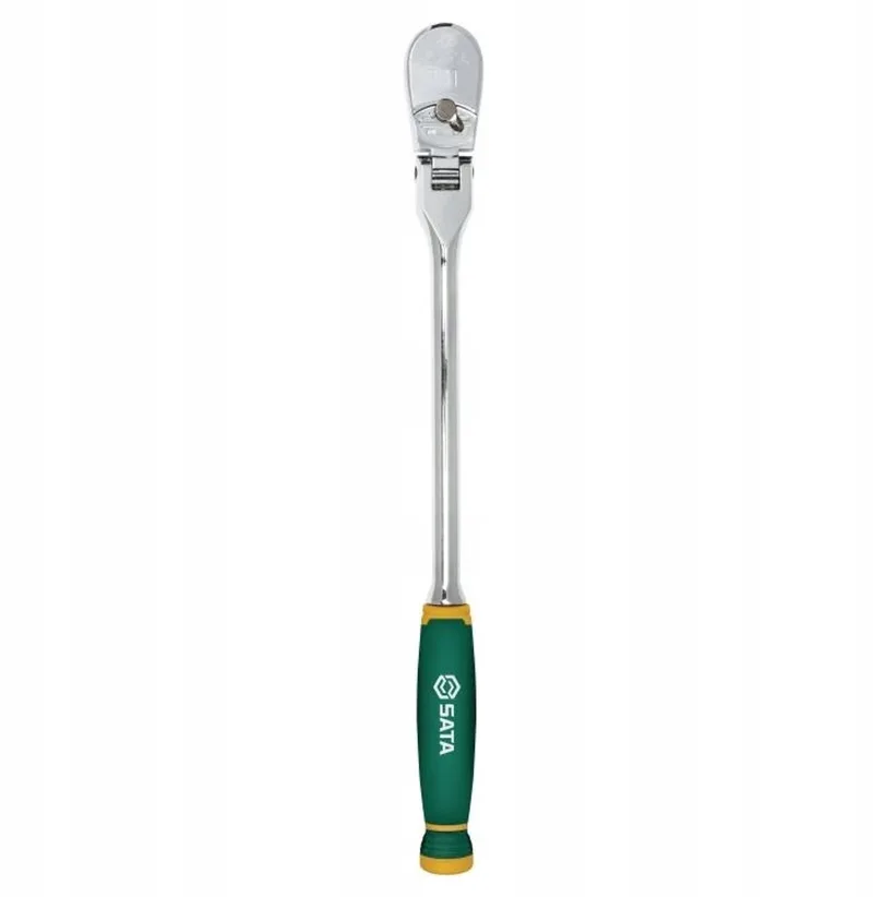 Lange Gebogen Ratelsleutel 1/2" Cr-V - 72 Tanden van Sata – productafbeelding