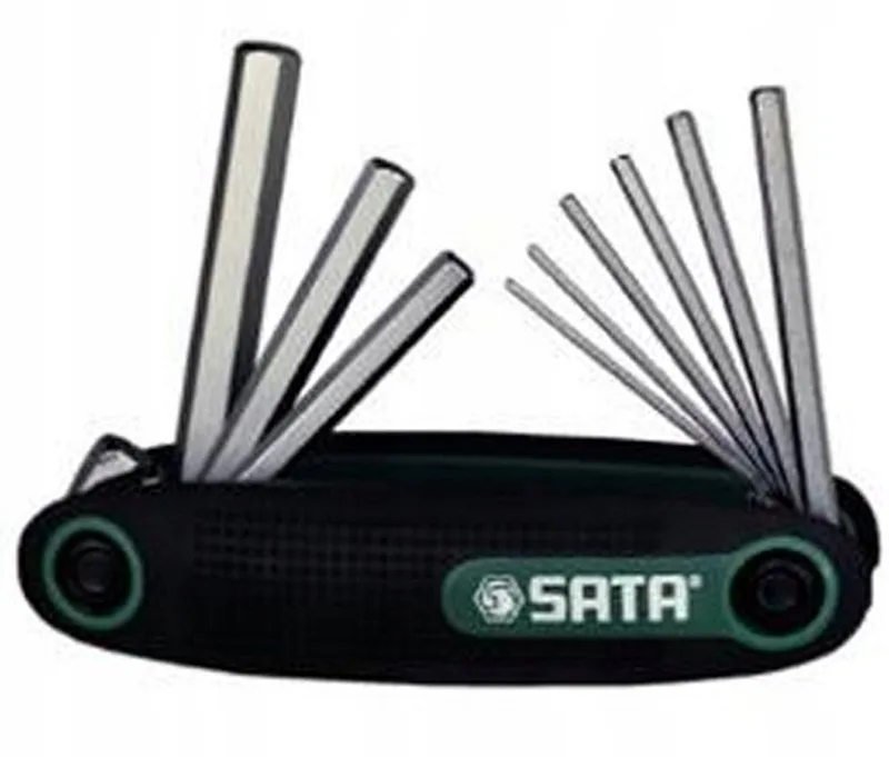 opvouwbare inbussleutelset - 9-delige inch van Sata – productafbeelding