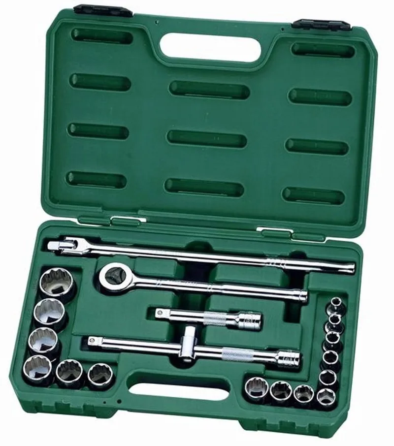 SATA 20-delige DOPPENSET 1/2 inch - Professioneel Gereedschap by Sata, Green – product image