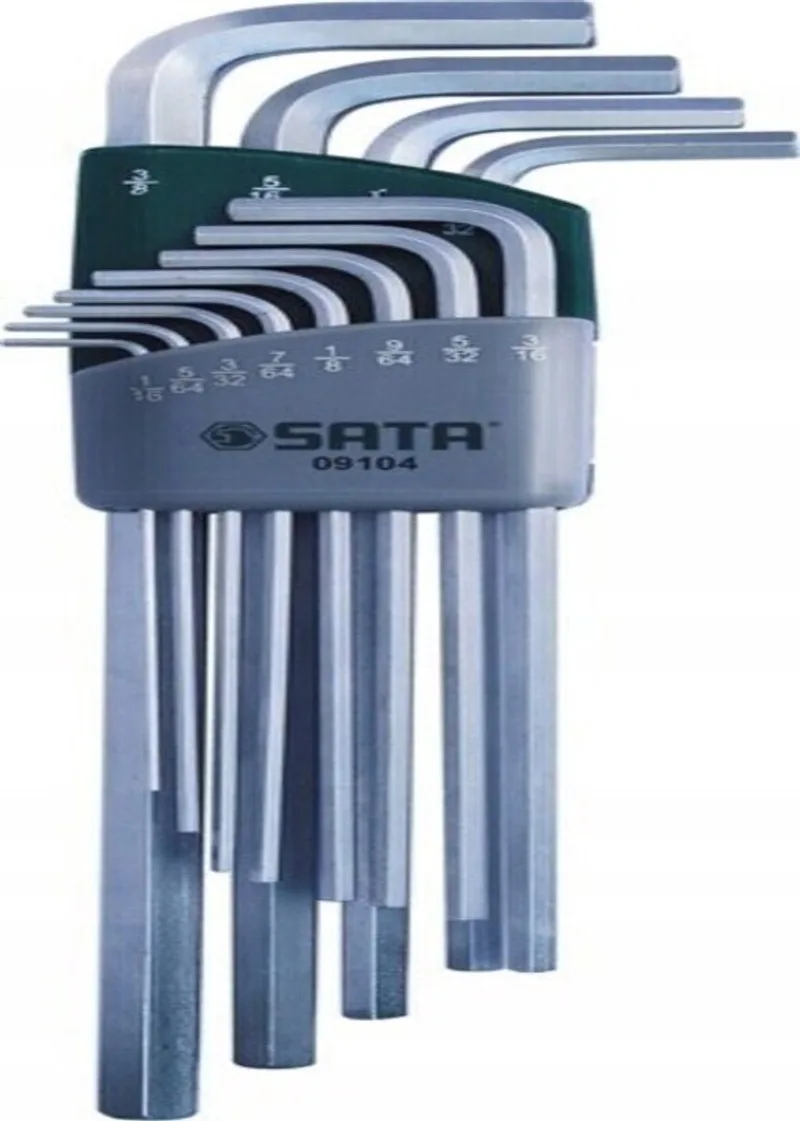 ST09104SJ - Inbussleutelset - Extra Lang - Staal S2 - 12-delig by Sata, Grey – product image