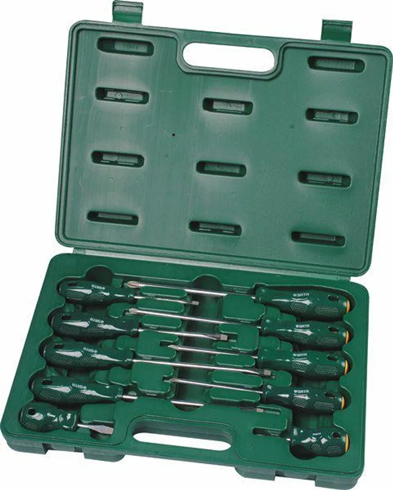 ST09304ESJ - Schroevendraaier Set - 10-delige - Magnetisch - Ergonomisch Handvat by Sata – product image