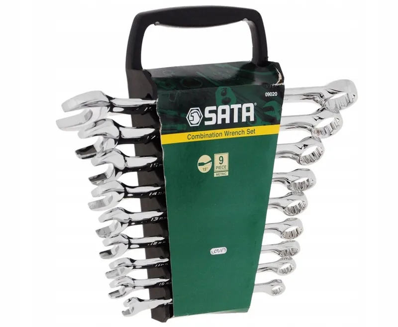 Steeksleutel Set 9 Delig 8-19mm CRV - Duurzaam & Professioneel by Sata – product image