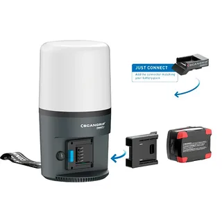 Connect area 6 led bouwlamp – 6000LM - 03.6108C von Scangrip, Weiß – Produktbild 5 von 6