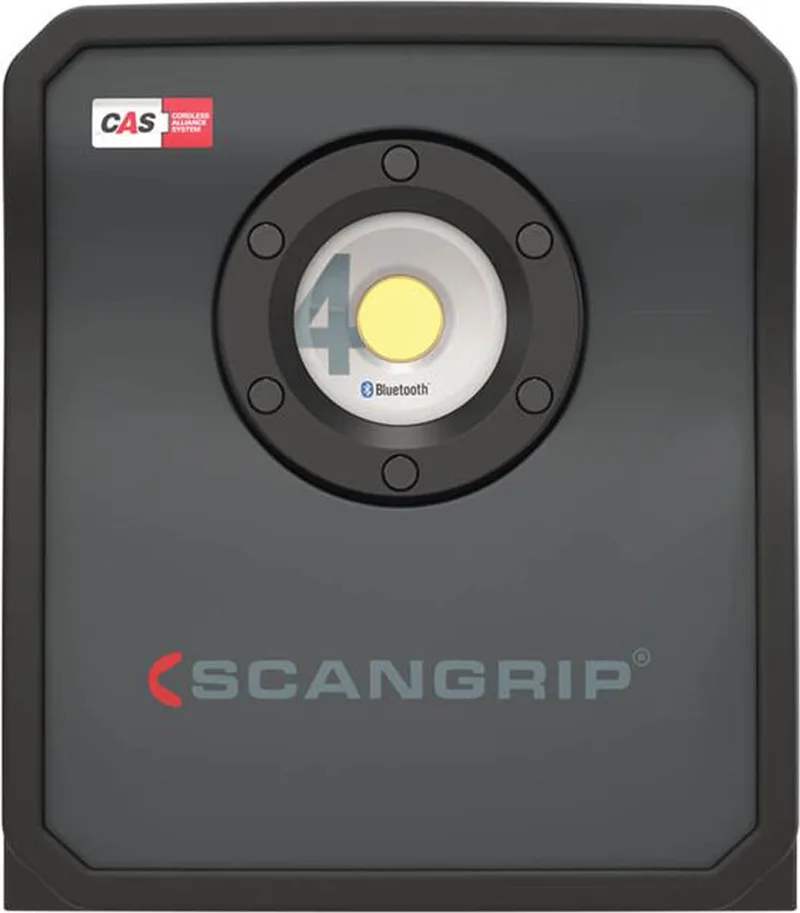 NOVA 4 CAS - 03.6101 bouwlamp van Scangrip, Zwart – productafbeelding