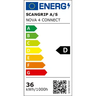 NOVA 4 CONNECT Bouwlamp 4000 lumen Basic Body - 03.6101C van Scangrip, Grijs – productafbeelding 6 van 6