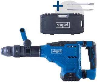 AB2000 Breekhamer 1700W - 60J Slagkracht SDS-Max - Incl. Koffer, Puntbeitel, Platte Beitel fra Scheppach – produktbillede 1 af 5