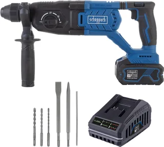 Accu Boorhamer 20V BC-DH290-X - Set L - Slagenergie 2,8 J - Slagfrequentie 1000 – 4500 bpm - Inclusief 20V 4.0 Ah accu en 2.4 A oplader van Scheppach – productafbeelding 1 van 2