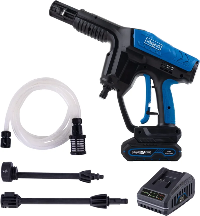 Accu Drukreiniger C-HPG35-X - Set S - 35 bar - 180 L/h - incl. Accu en acculader von Scheppach – Produktbild 1 von 5