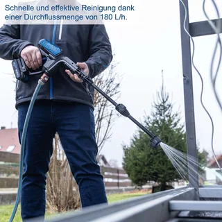 Accu Drukreiniger C-HPG35-X - Set S - 35 bar - 180 L/h - incl. Accu en acculader von Scheppach – Produktbild 3 von 5