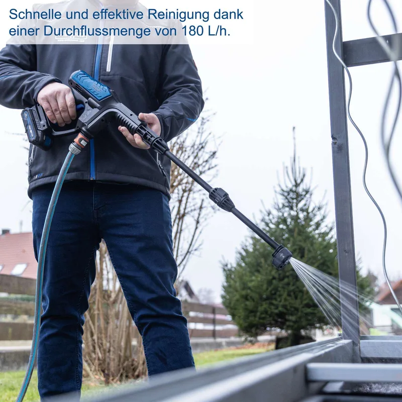 Accu Drukreiniger C-HPG35-X - Set S - 35 bar - 180 L/h - incl. Accu en acculader von Scheppach – Produktbild 3 von 5