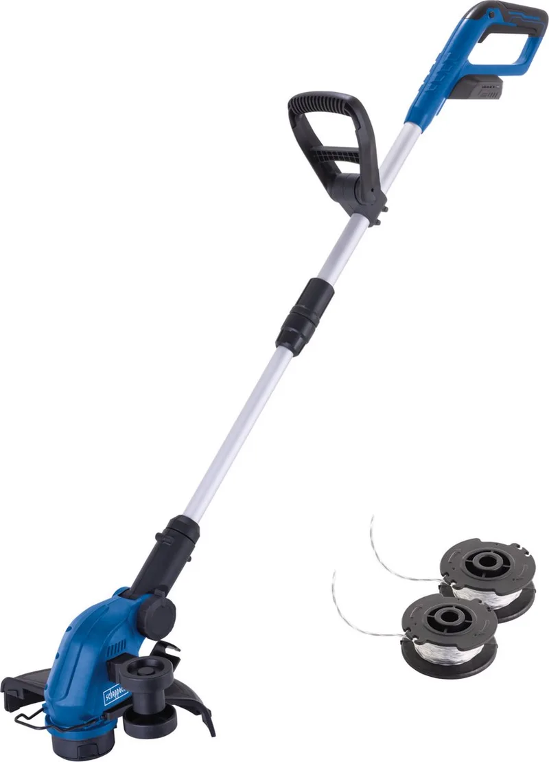 Accu Grastrimmer 20V - 300mm maaibreedte - Bosmaaier - Kantenmaaier - Inclusief 2 draadspoelen - excl. accu & lader de Scheppach – image du produit