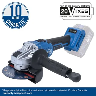 Accu Haakse Slijper 20V BC-AG125P-X - Onbelast toerental 7000 – 10.000 min⁻¹ - Schijfdiameter 125 mm fra Scheppach – produktbillede 2 af 4