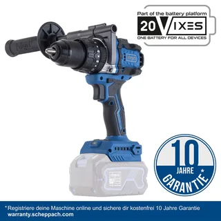 Accu klopboormachine 20V BC-CD150-X - 150 Nm - Slagfrequentie 6400–30400 bpm - Toerental 0–400 / 0–1900 min-1 de Scheppach – image du produit 3 sur 5