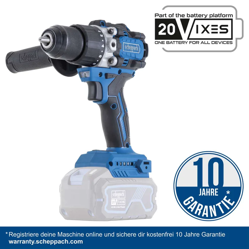 Accu Klopboormachine 20V BC-CD70SC-X - Brushless Motor - 70 Nm - Boor- & Schroefmachine met Klopfunctie - Metalen Boorkop von Scheppach – Produktbild 3 von 5