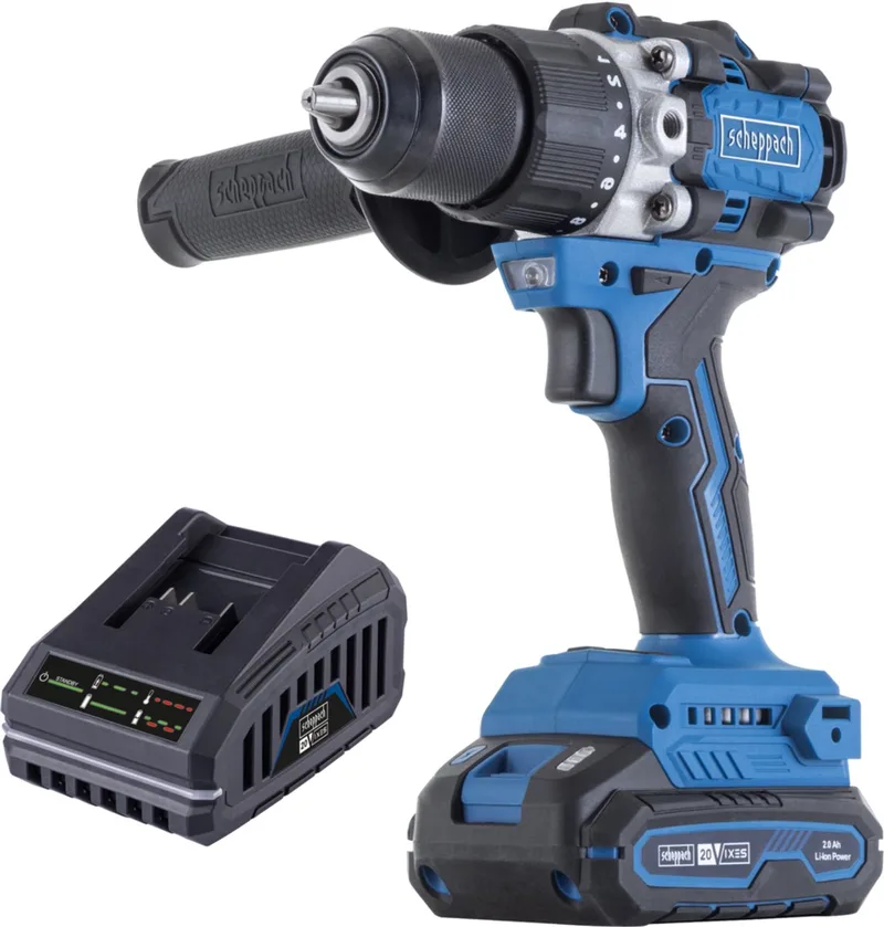Accu klopboormachine 20V BC-CD70SC-X - Set S - 70 Nm - tot 27000 bpm - Inclusief 2Ah accu en 2,4A lader von Scheppach – Produktbild