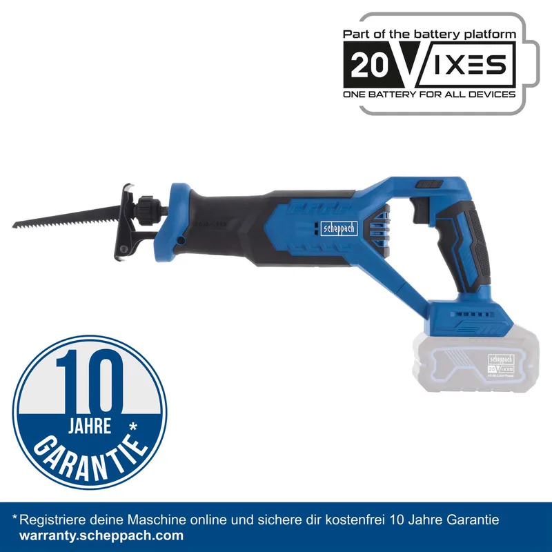 Accu Reciprozaag 20V BC-RS250-X de Scheppach – image du produit 2 sur 2