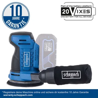 Accu Schuurmachine 20V C-OBS125-X van Scheppach – productafbeelding 2 van 5