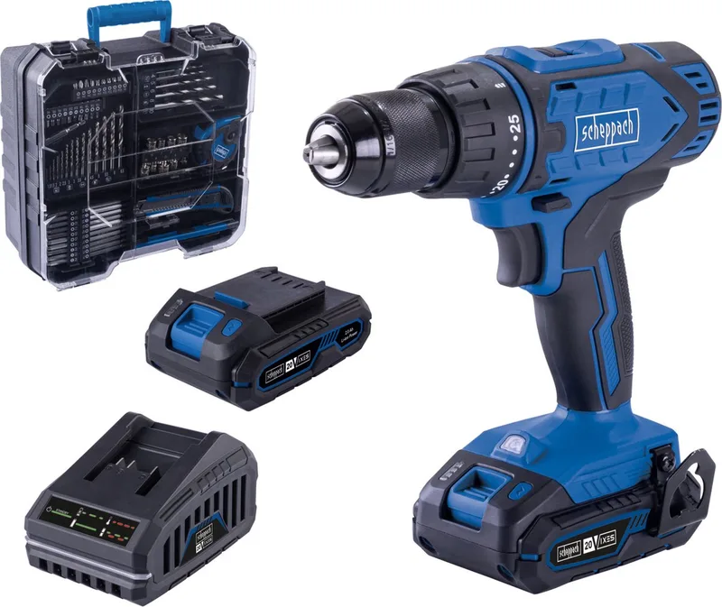 Accuboormachine set C-DTB74/2-X - 20V de Scheppach – image du produit