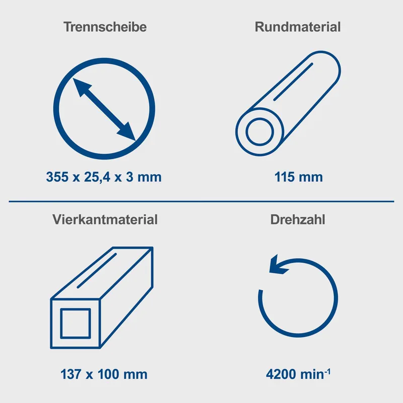 Afkortzaag MT150 355 mm van Scheppach – productafbeelding 3 van 5
