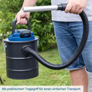 Akku Aschesauger C-AVC15-X Scheppach - 20V | 15L Metallbehälter | 10kPa Saugleistung | 1000mm Absaugschlauch | inkl. 2Ah Akku + 2,4A Ladegerät von Scheppach – Produktbild 3 von 5