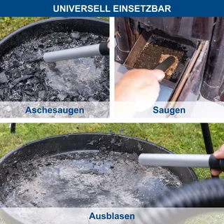 Akku Aschesauger C-AVC15-X Scheppach - 20V | 15L Metallbehälter | 10kPa Saugleistung | 1000mm Absaugschlauch | inkl. 2Ah Akku + 2,4A Ladegerät von Scheppach – Produktbild 4 von 5