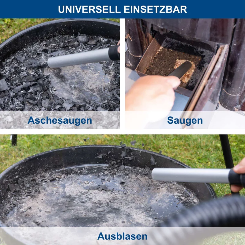 Akku Aschesauger C-AVC15-X Scheppach - 20V | 15L Metallbehälter | 10kPa Saugleistung | 1000mm Absaugschlauch | inkl. 2Ah Akku + 2,4A Ladegerät von Scheppach – Produktbild 4 von 5