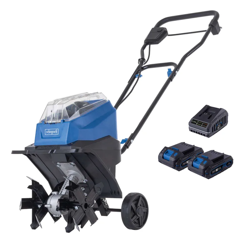 Akku-Bodenhacke BC-MT300-X Scheppach - 20V | inkl. 2x 2Ah Akku + 2,4A Ladegerät von Scheppach – Produktbild 1 von 5