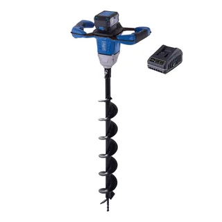 Akku-Erdbohrer BC-EB100-X Scheppach - 20V | 800mm Bohrerlänge | Ø100mm Bohrer | 3 Betriebsmodi | Softgrip | inkl. 4Ah Akku + 2,4A Ladegerät by Scheppach – product image 1 of 3